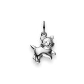 Pendentif enfant avec chat en argent 925